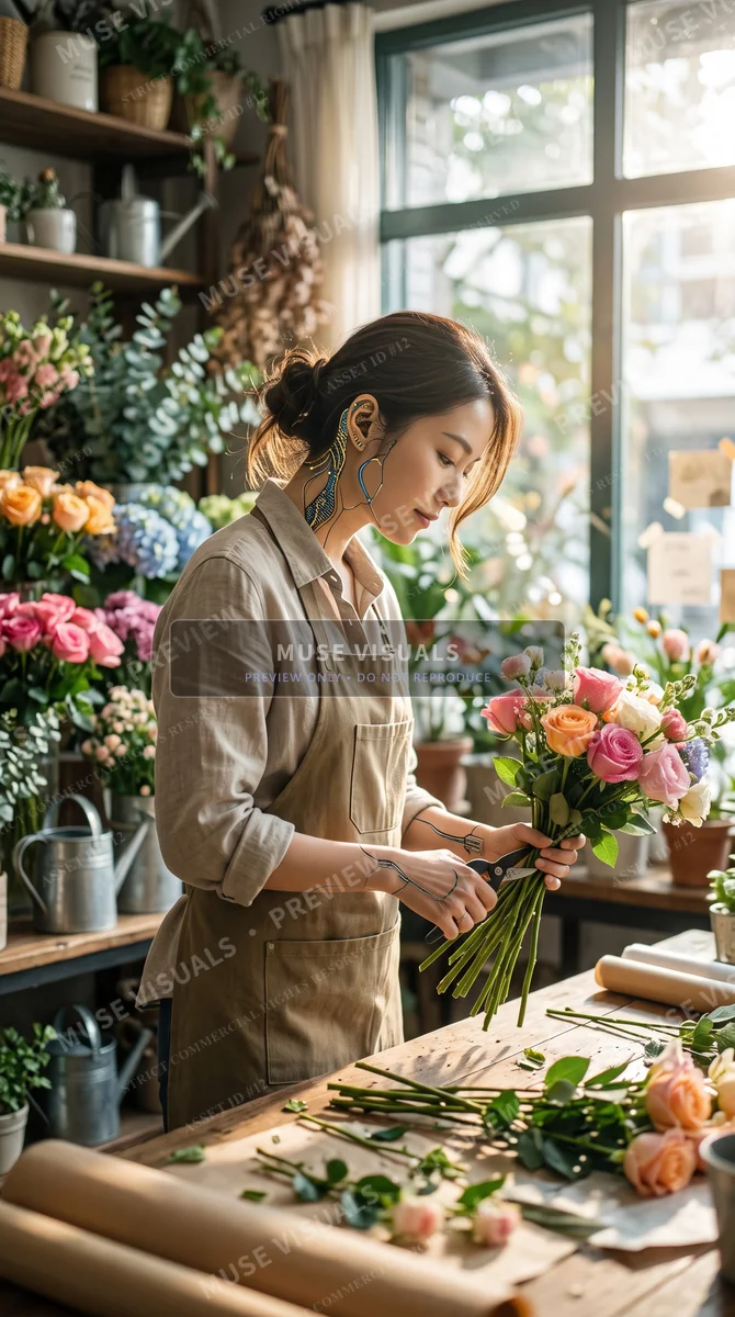 仿生人花店